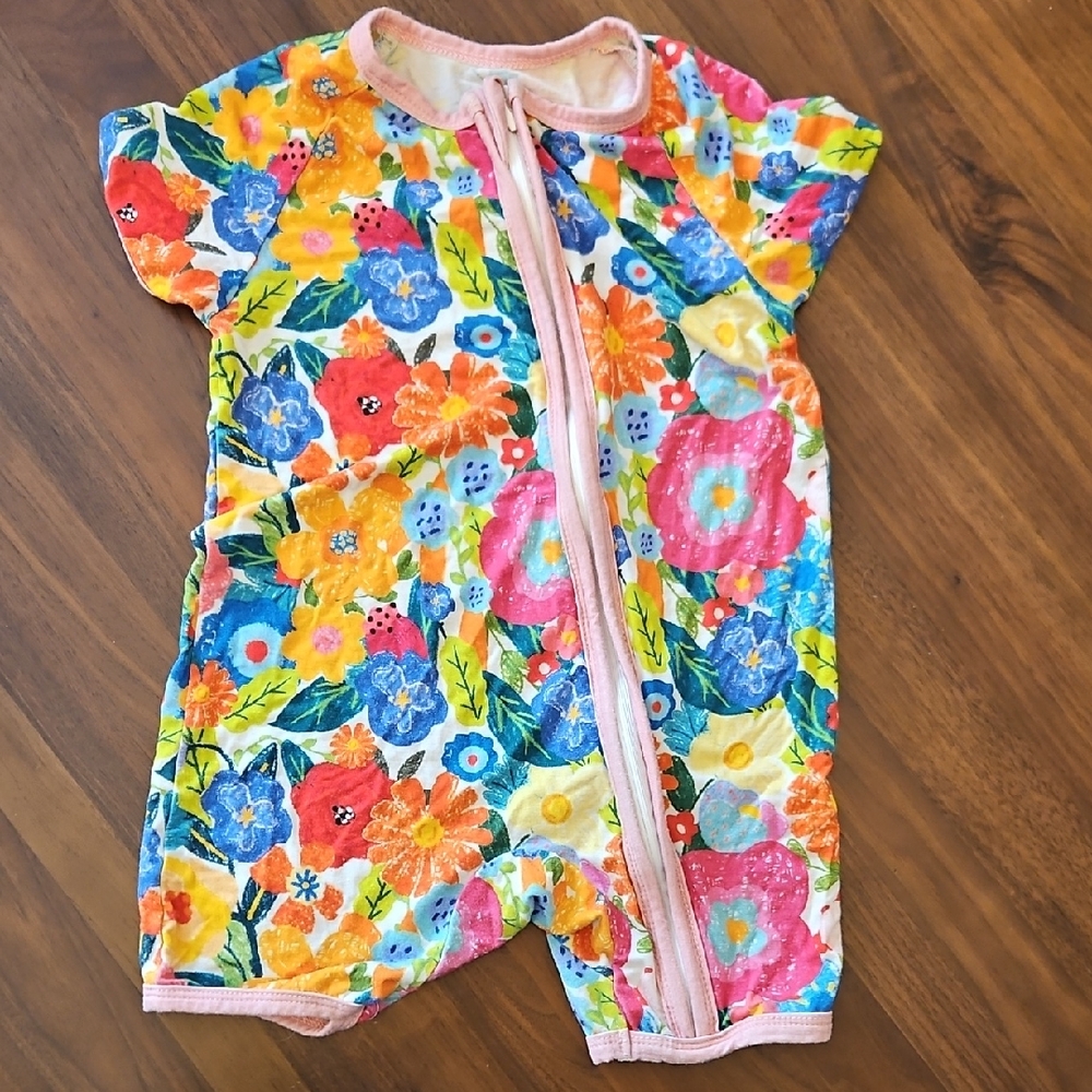 Colorful Floral Baby Romper